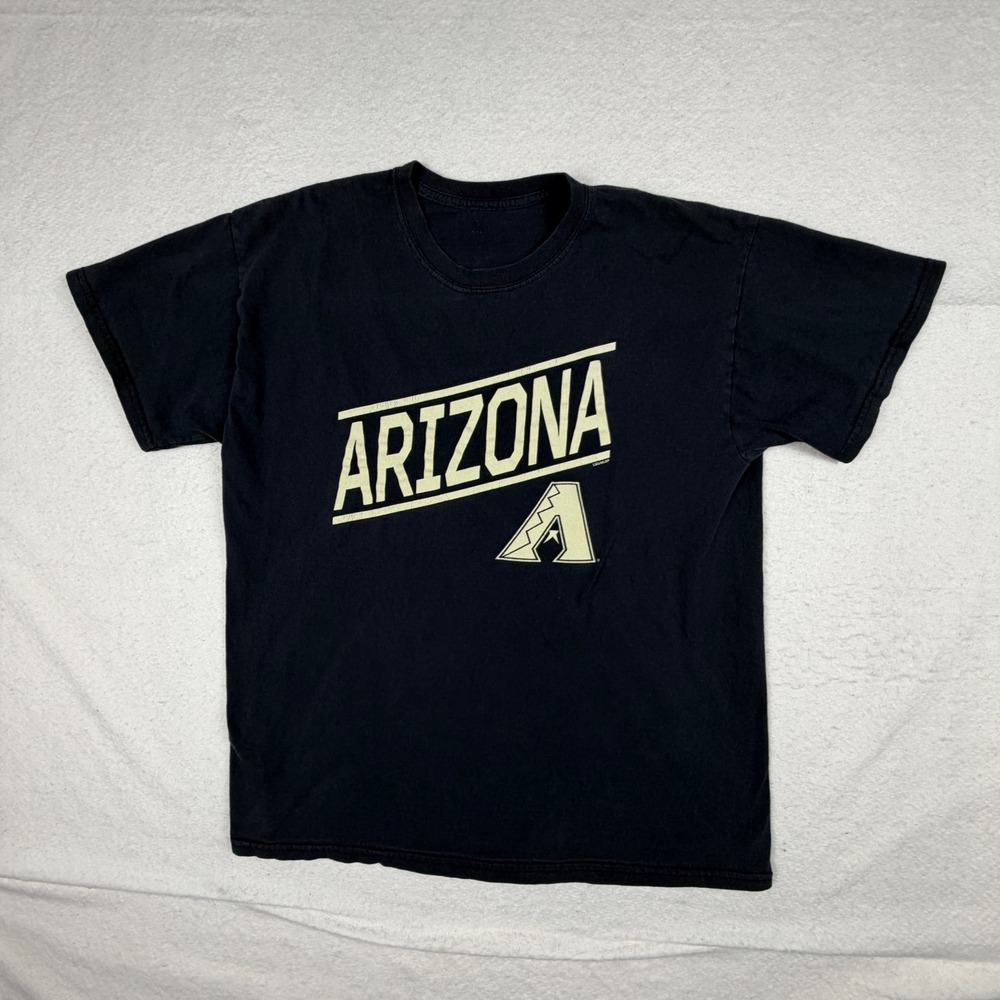 Arizona Diamondbacks MLB T-Shirt Black Graphic Tee Men L Large Vintage MLB